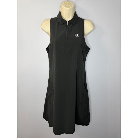 Peter Millar Carner Sleeveless Sport Dress Crown Sport Black Sz S - Picture 9 of 13